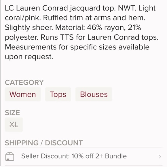 LC Ruffled Top - Picture 5 of 5